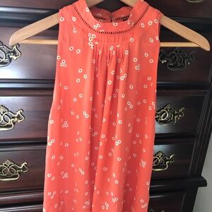 Ann Taylor Pink Summertime Floral Top